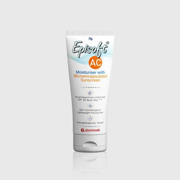 Episoft ac moisturiser with microencapsulated sunscreen 75 GM