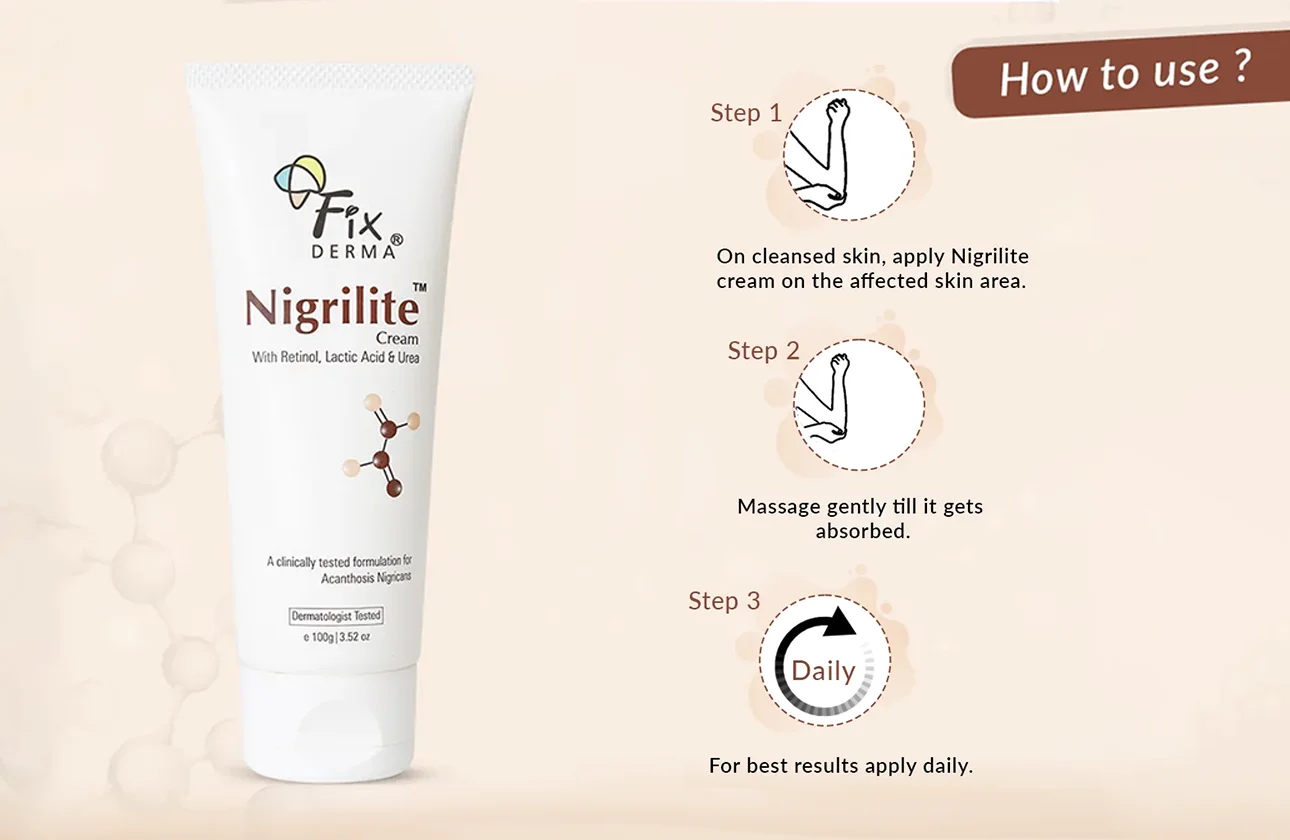 Nigrilite cream usage instructions and ingredients